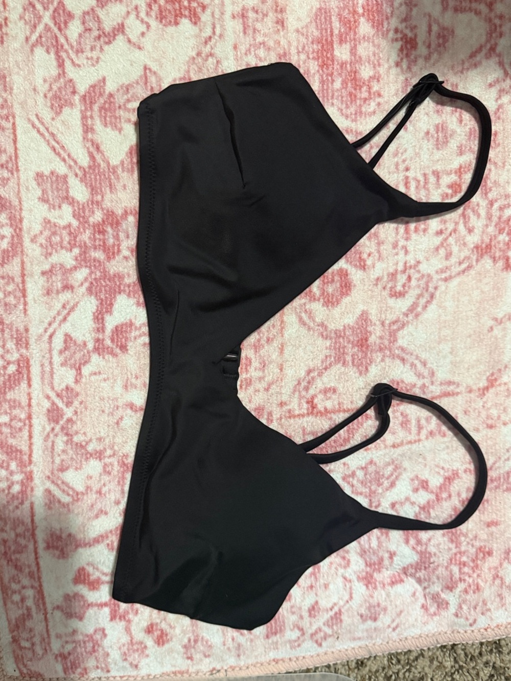 aerie Black Bikini Top - Simple Triangle Swim Bralette